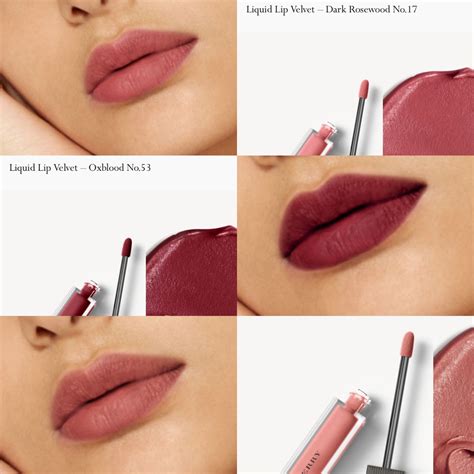 burberry velvet liquid lipstick swatches|Burberry lip velvet lipstick.